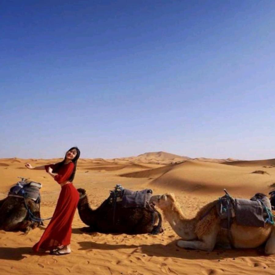 Erg Chebbi Camel Trek Camp Merzouga Exterior photo