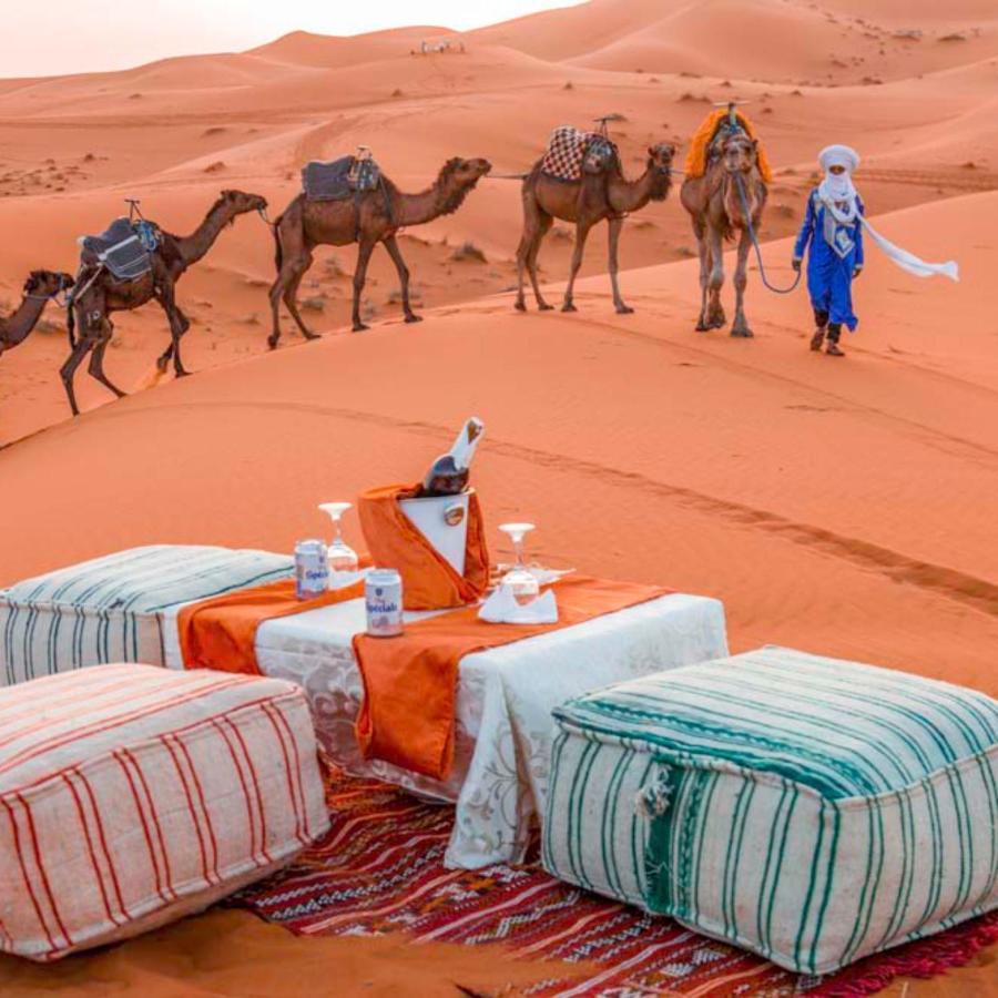 Erg Chebbi Camel Trek Camp Merzouga Exterior photo